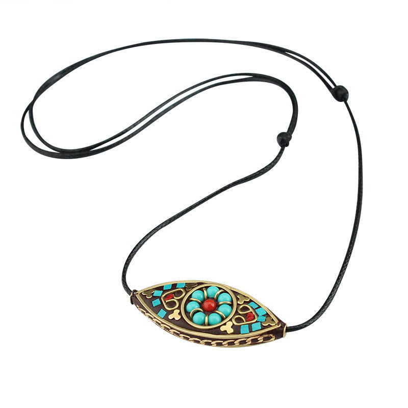 Pendentif Turquoise Marquise en Pierre Naturelle
