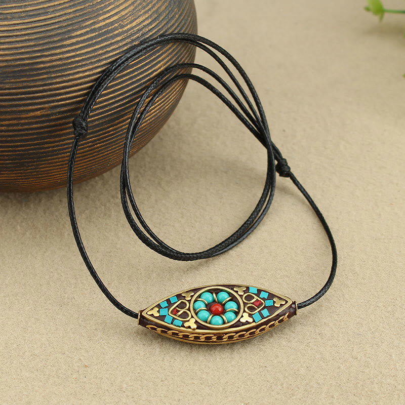 Pendentif Turquoise Marquise en Pierre Naturelle