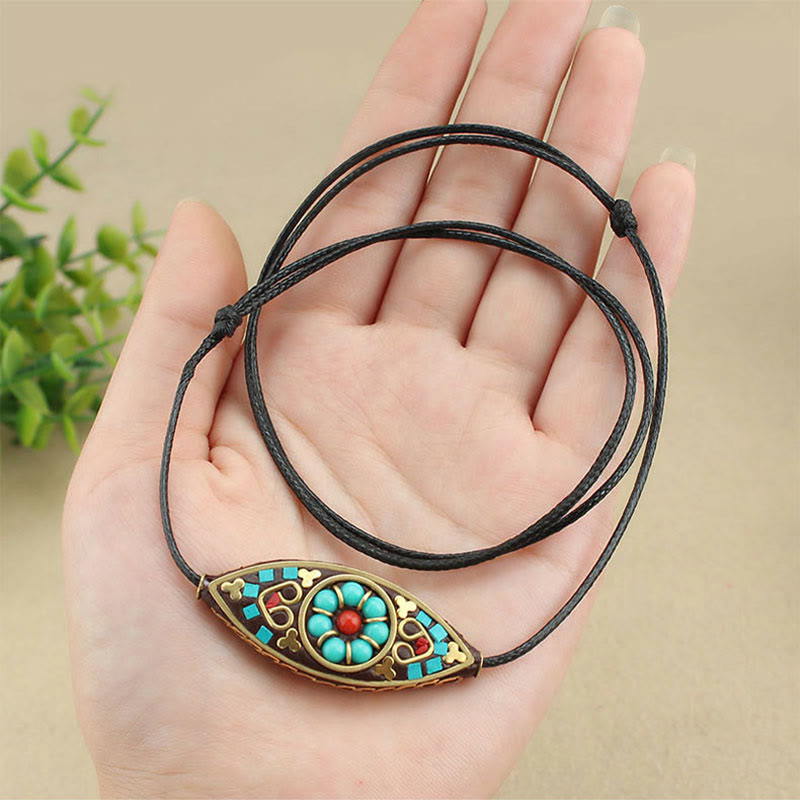Pendentif Turquoise Marquise en Pierre Naturelle