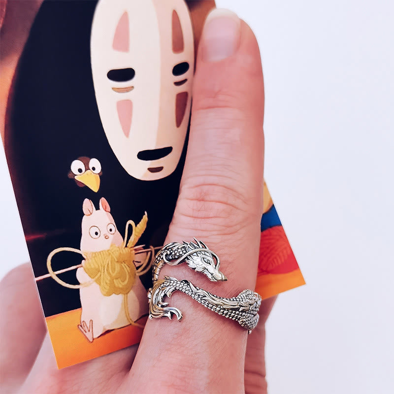 Bague Dragon Vintage de Protection – Anneau Symbolique Unisexe