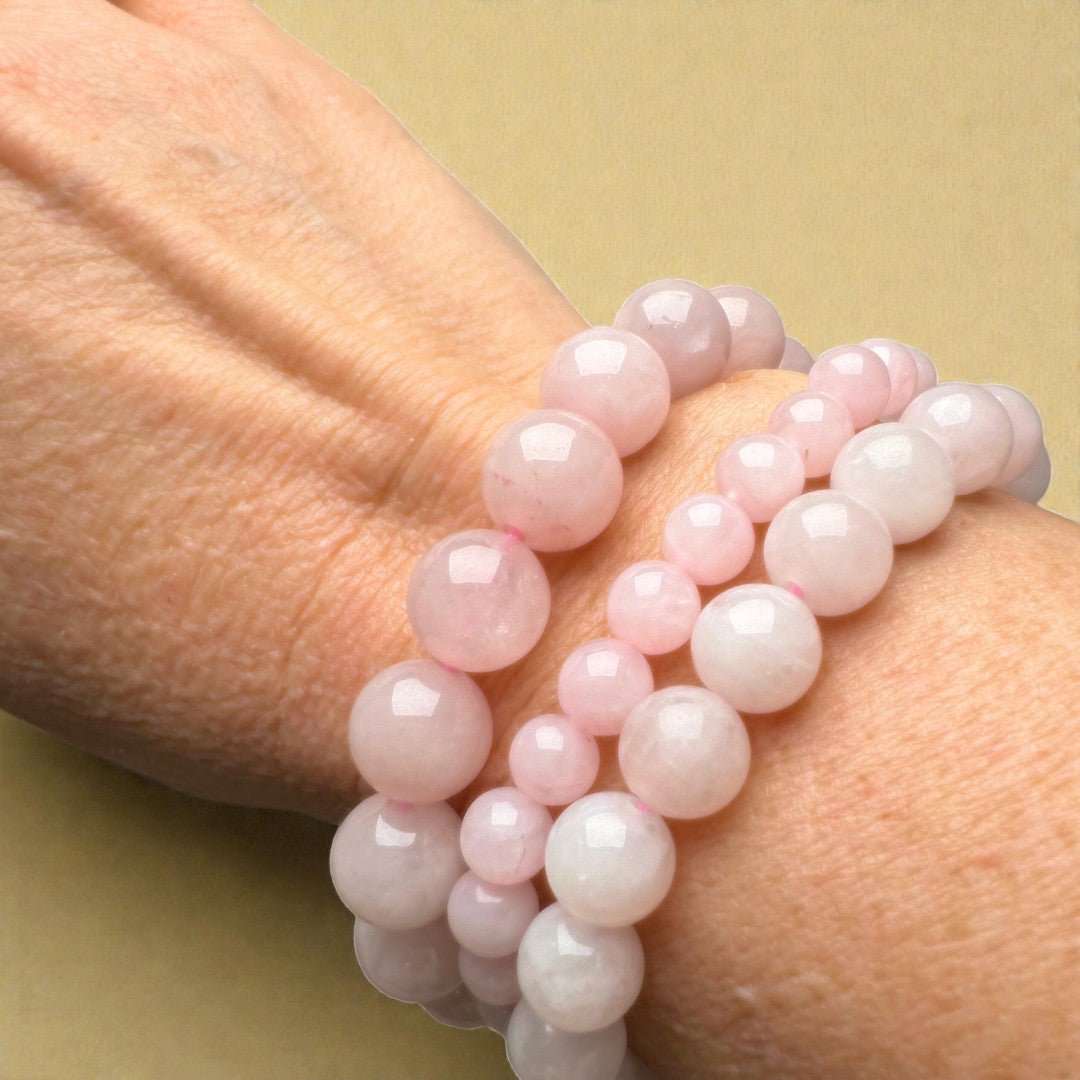 Bracelet Amour Inconditionnel en Quartz Rose