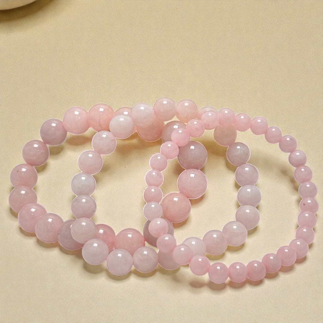 Bracelet Amour Inconditionnel en Quartz Rose