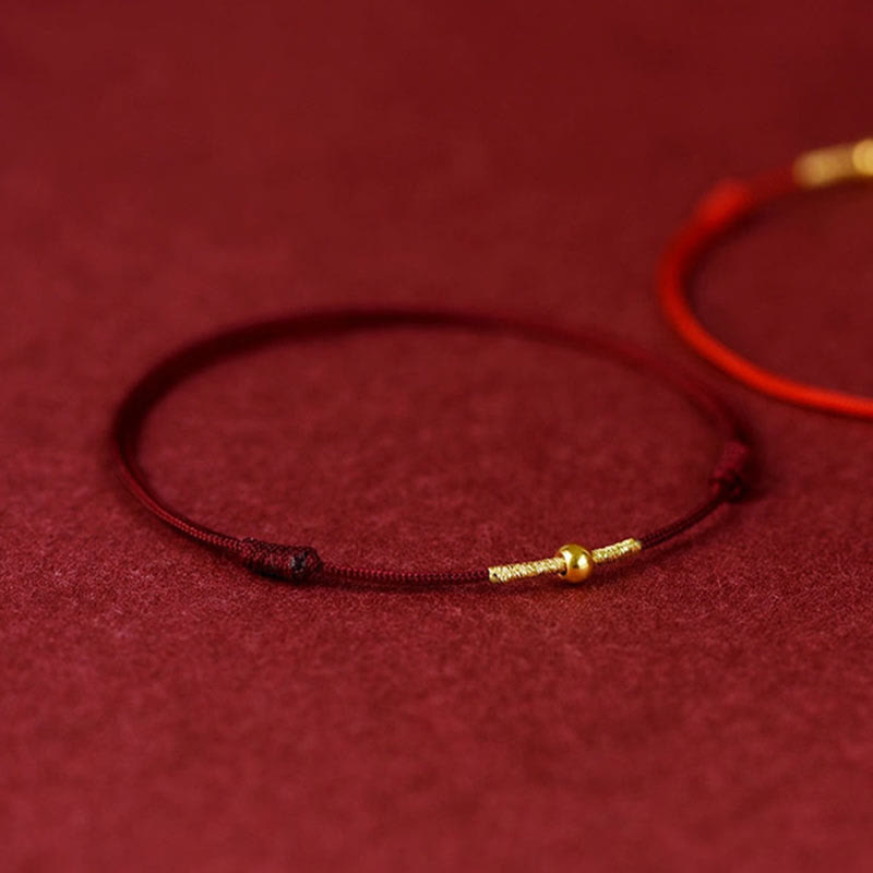 Bracelet / Chevillère de Protection en Fil Rouge & Argent Sterling 925