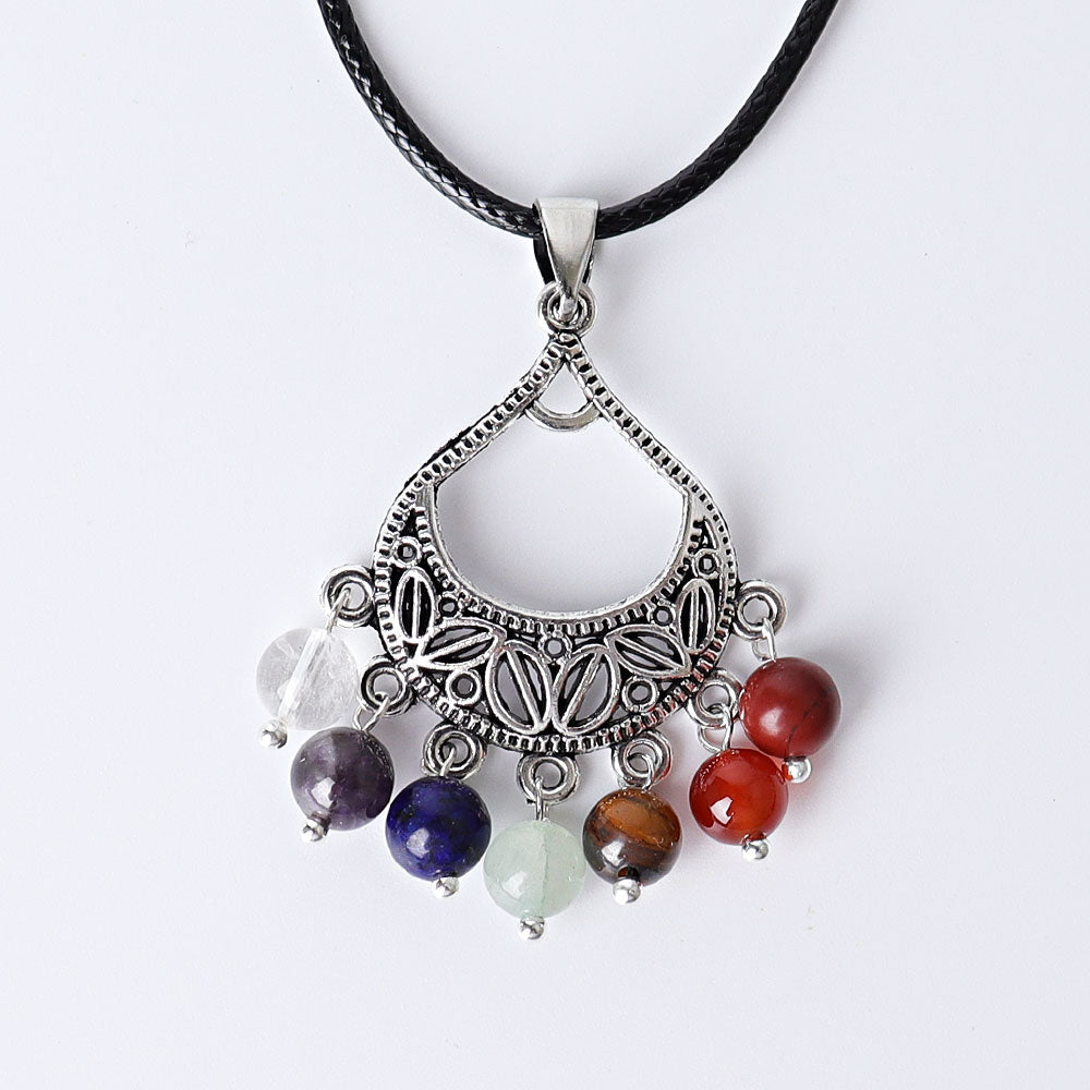 Pendentif Chakra 7 Pierres 38mm