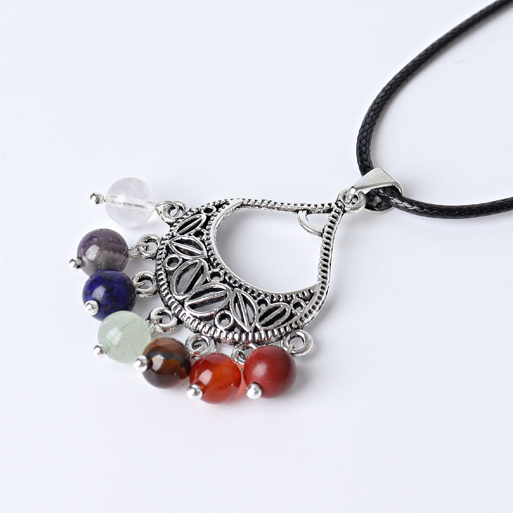 Pendentif Chakra 7 Pierres 38mm