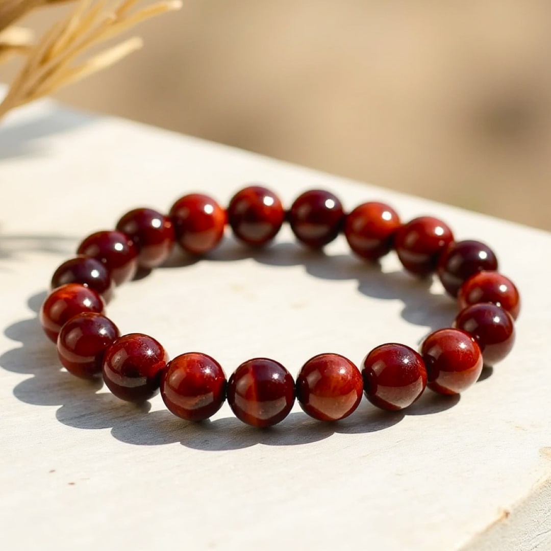 Bracelet Bouclier Terrestre en Œil de Taureau