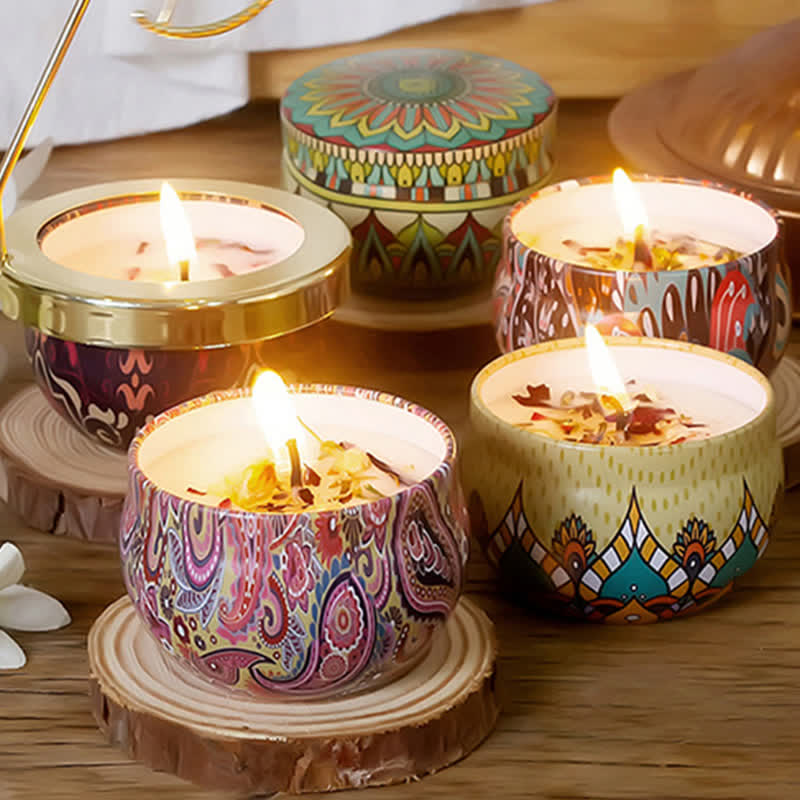 Bougie Spirituelle en Cire de Soja pour Méditation et Rituels