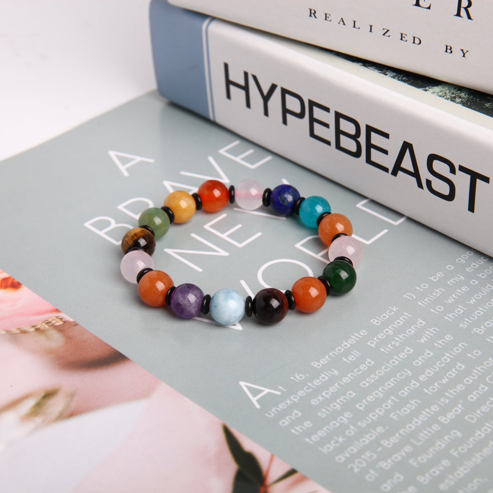 Bracelet Chakra 10mm Pierres Naturelles