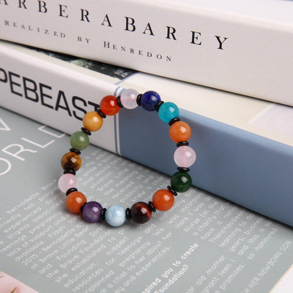 Bracelet Chakra 10mm Pierres Naturelles