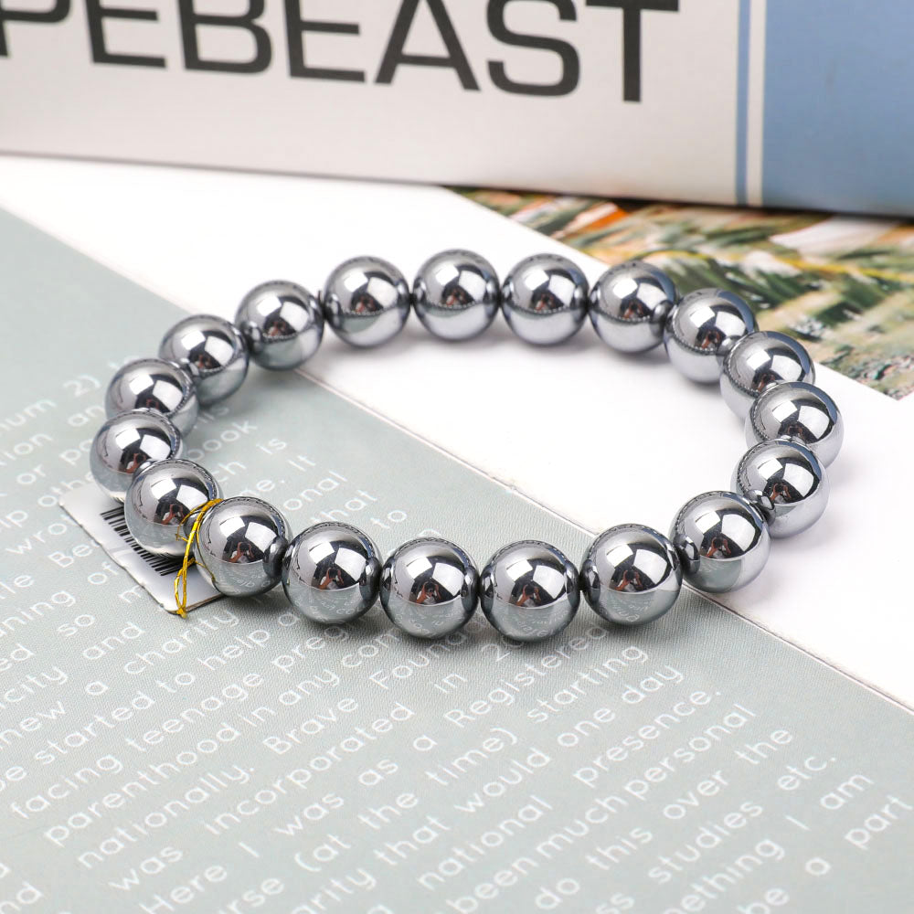Bracelet en Térahertz – Protection Symbolique & Ancrage – Perles 10 mm