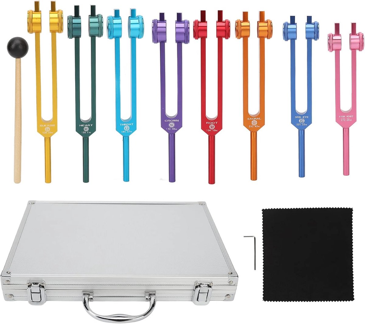 Set de Diapasons Chakra – Ensemble complet pour équilibre énergétique & bien-être