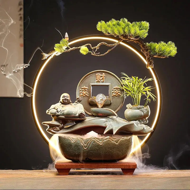 Flux Harmonie · Fontaine d’Encens LED Feng Shui