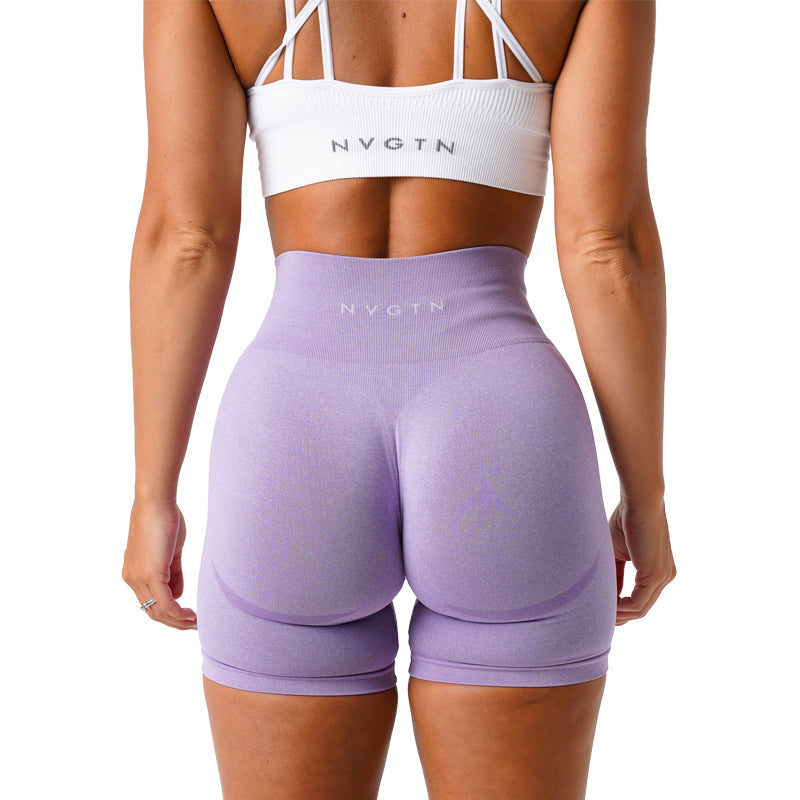Legging de Yoga Push Up Violet en Nylon Respirant