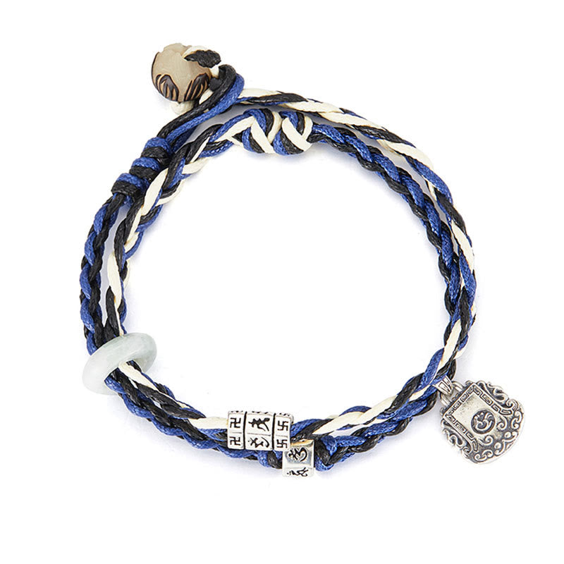 Bracelet Om Mani Padme Hum Argent 925 – Protection & Clarté