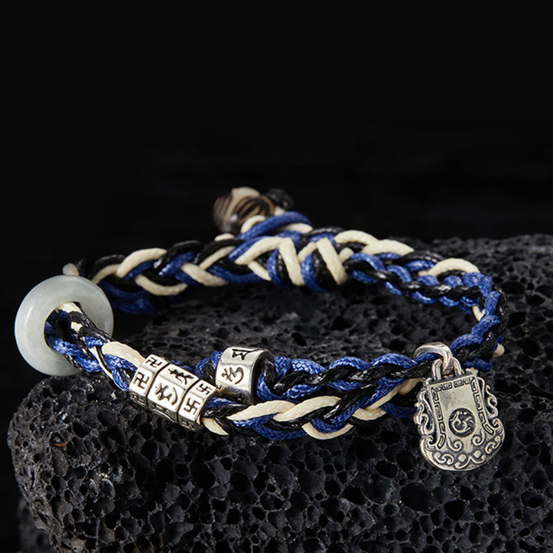 Bracelet Om Mani Padme Hum Argent 925 – Protection & Clarté