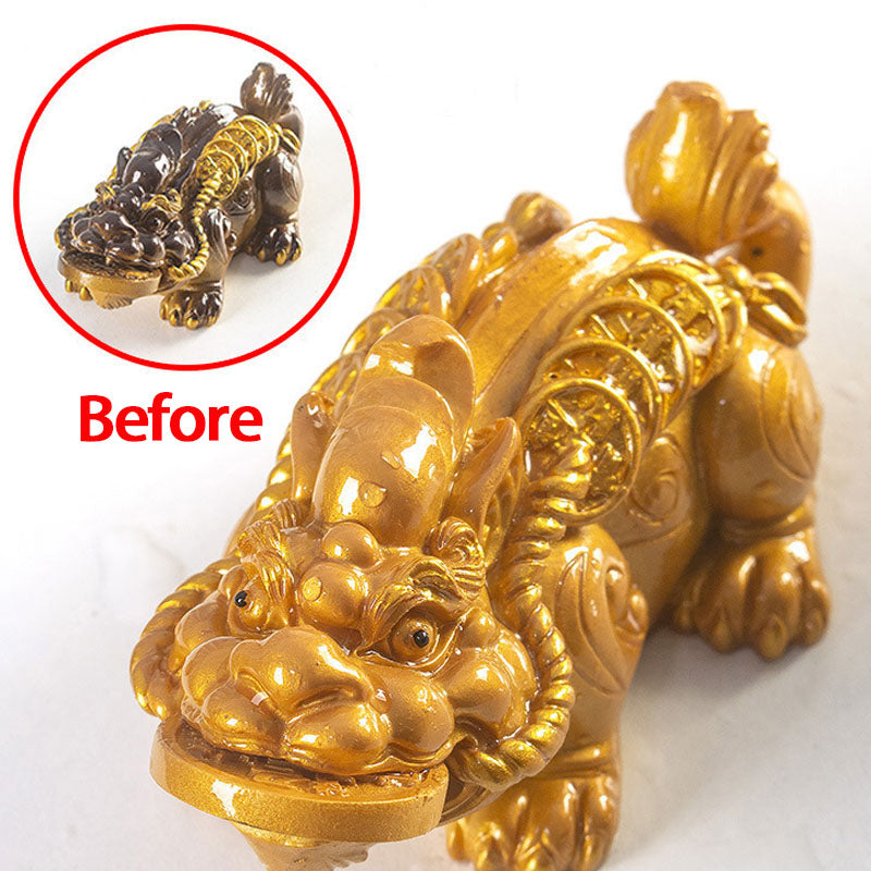 Pierres changeantes de couleur, petites pièces de cuivre PiXiu, résine, thé, animal de compagnie, richesse, décoration de la maison