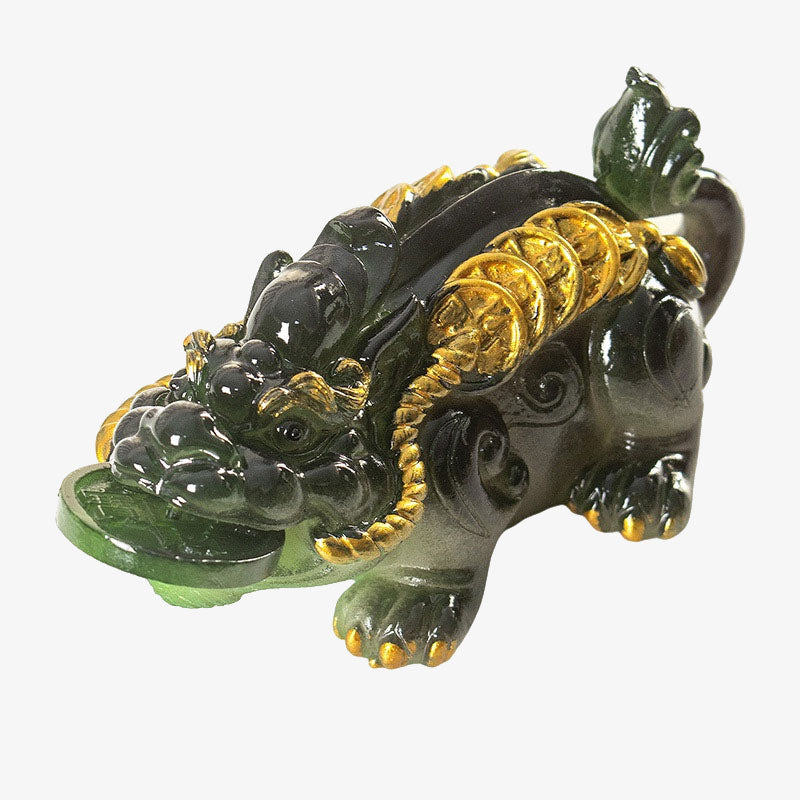 Pierres changeantes de couleur, petites pièces de cuivre PiXiu, résine, thé, animal de compagnie, richesse, décoration de la maison
