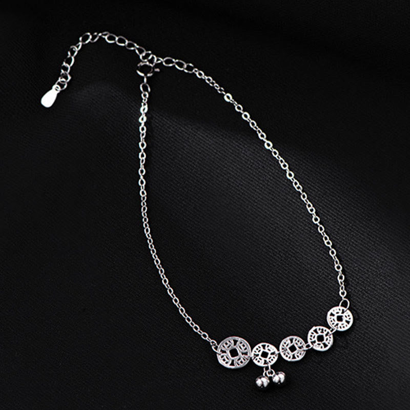 Chevillère Argent 925 et Pièces Cuivre Symboliques