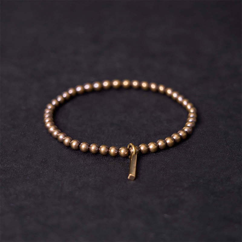 Bracelet Spirituel Self-Care en Perles de Cuivre & Laiton