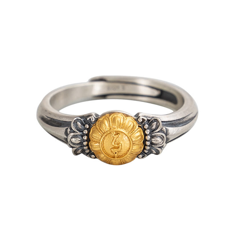 Bague Tara Argent 925 Plaqué Or Ajustable