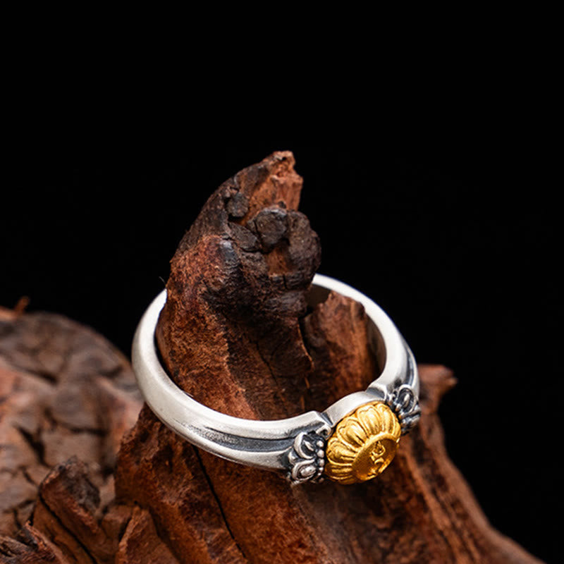 Bague Tara Argent 925 Plaqué Or Ajustable