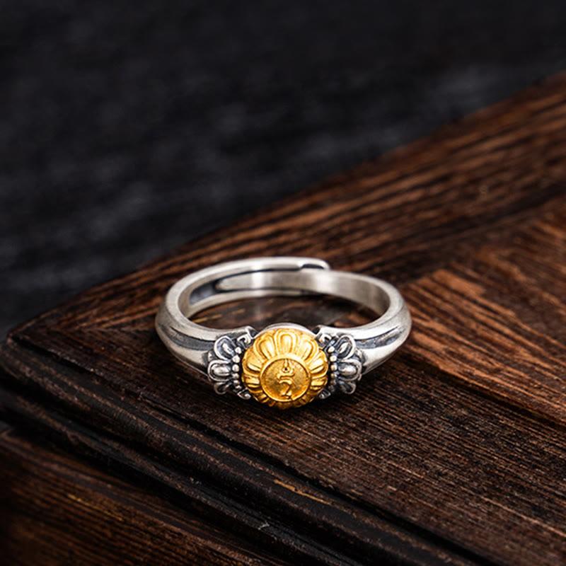 Bague Tara Argent 925 Plaqué Or Ajustable