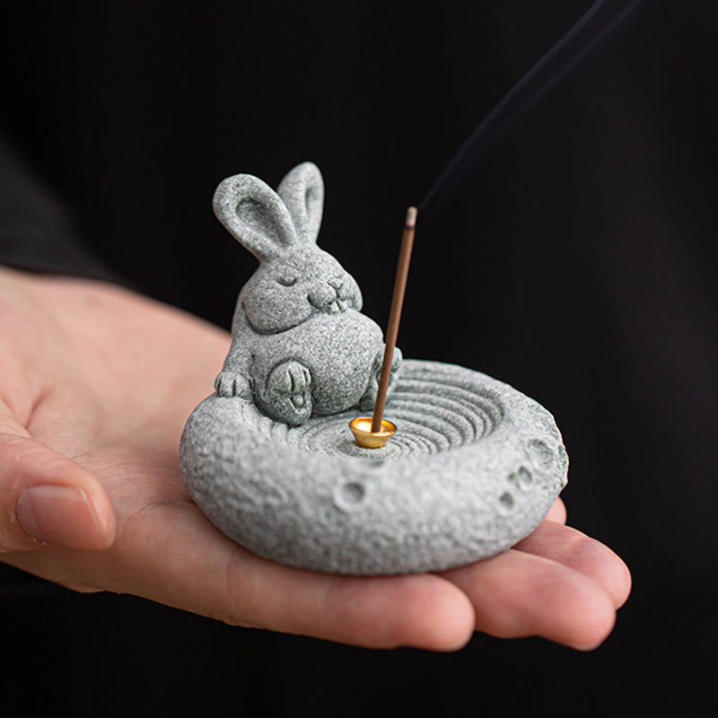 Brûleur d'encens de guérison du zodiaque chinois en Buddha Stones Décoration de bureau