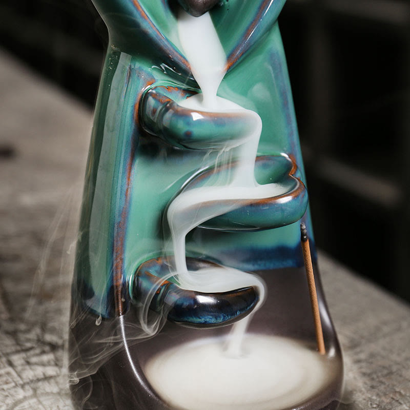 Porte-Encens à Reflux Couple d’Amoureux en Céramique 7,3 cm