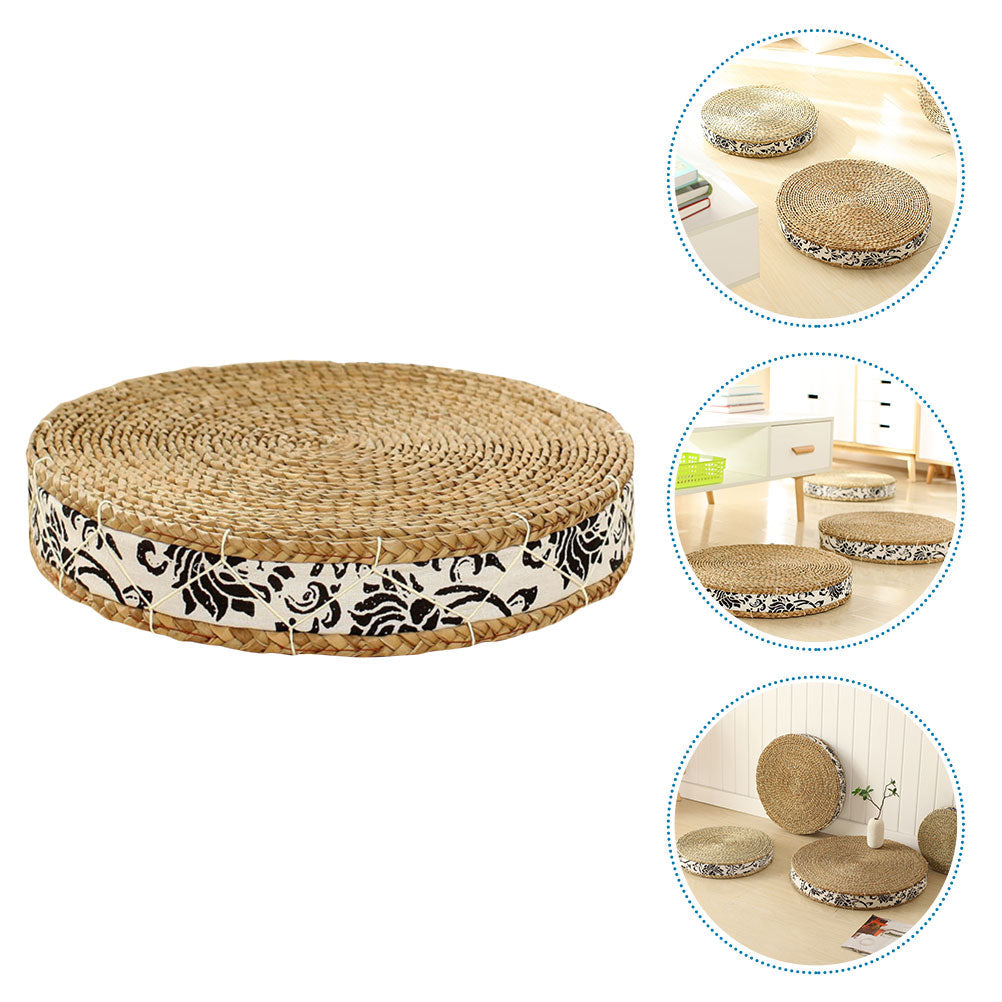 Coussin de Méditation Tatami en Paille – Assise Naturelle & Confort Sol
