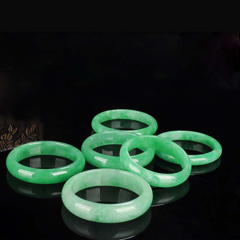 Bracelet Jonc en Jadéite Naturelle | Harmonie & Élégance Intemporelle