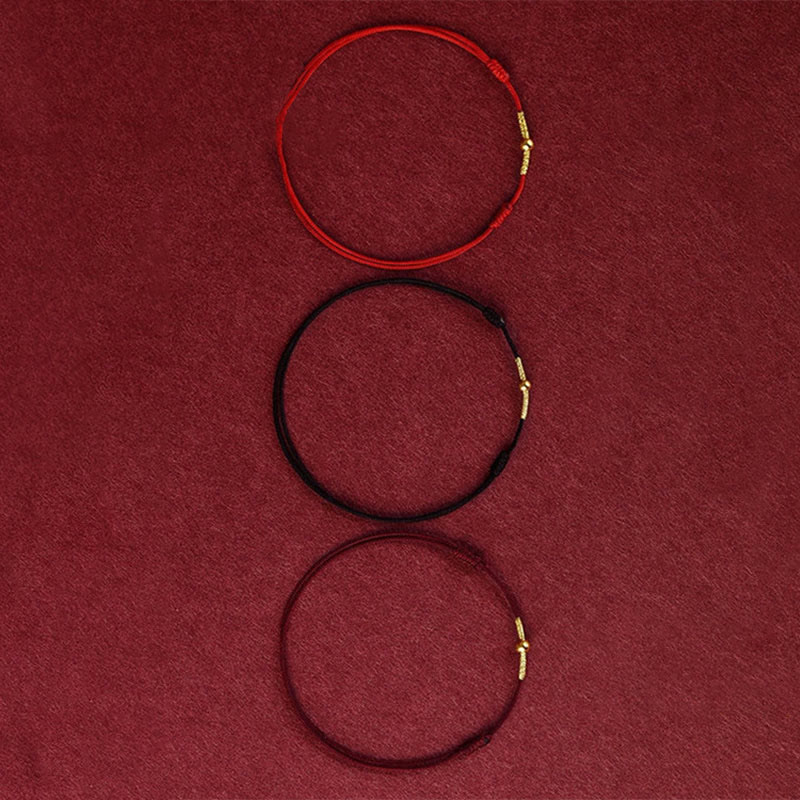 Bracelet / Chevillère de Protection en Fil Rouge & Argent Sterling 925