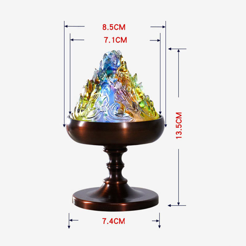 Brûleur d’Encens Montagne Cristal Liuli – Méditation & Énergie Apaisante