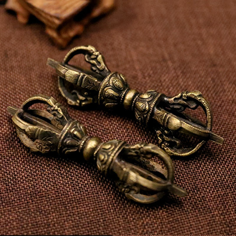 Vajra Dorje Tibétain en Cuivre Fait Main au Népal | Décoration Méditation