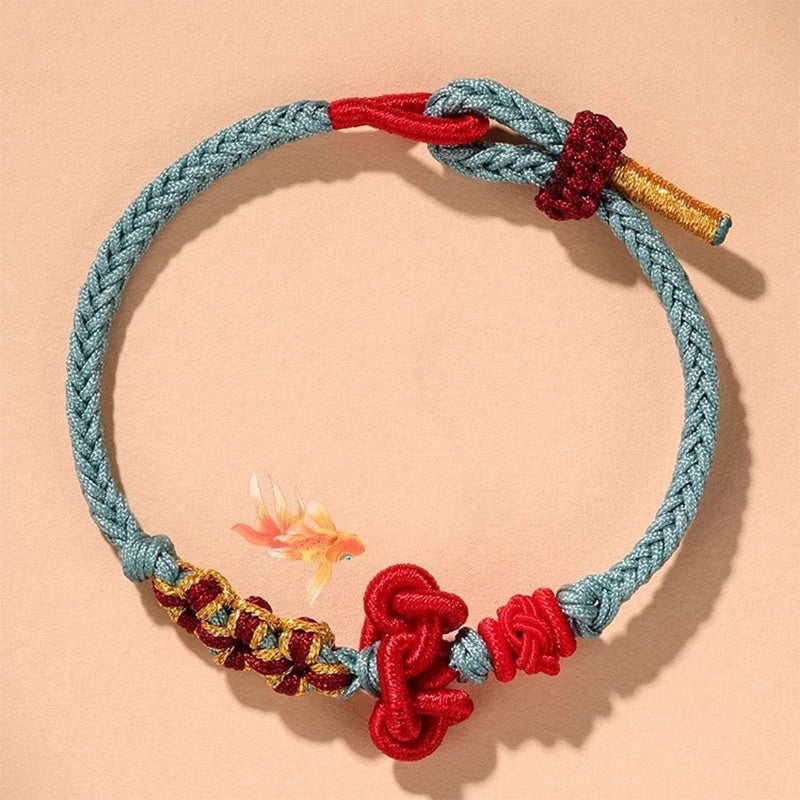 Bracelet Fil Rouge avec Nœud Wenchang (Protection & Sagesse)
