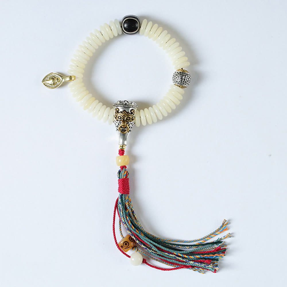 Bracelet Mala Graine de Bodhi Blanche