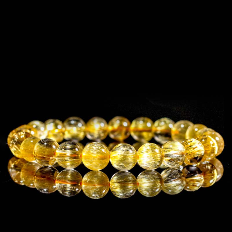 Bracelet en Citrine Naturelle 10 mm