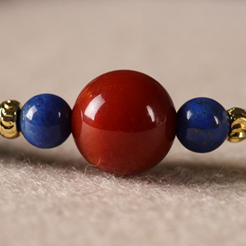 Bracelet Équilibre en Lazurite Naturelle 4 mm (Méditation & Pleine Conscience)