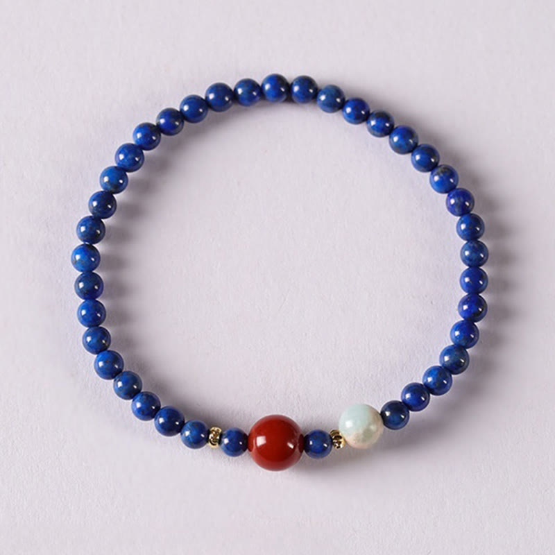 Bracelet Équilibre en Lazurite Naturelle 4 mm (Méditation & Pleine Conscience)