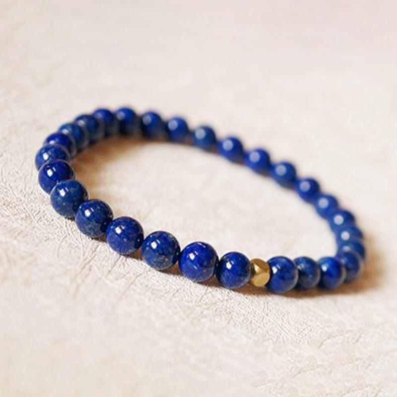 Bracelet Lapis Lazuli 4 mm en Lazurite Naturelle