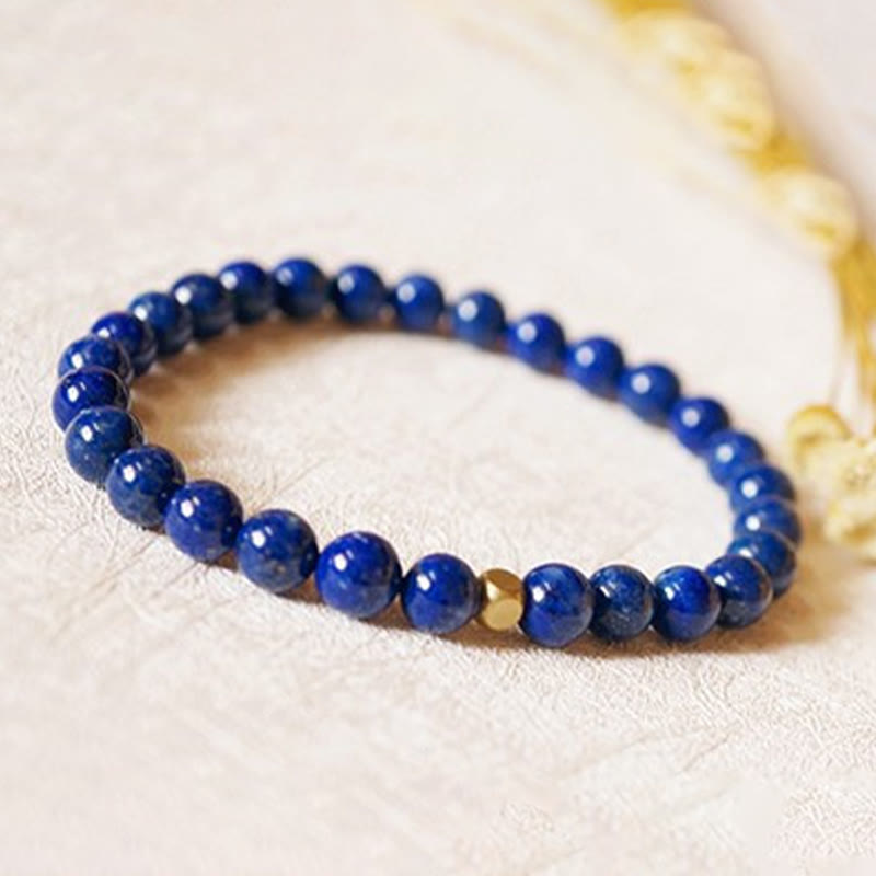 Bracelet Lapis Lazuli 4 mm en Lazurite Naturelle