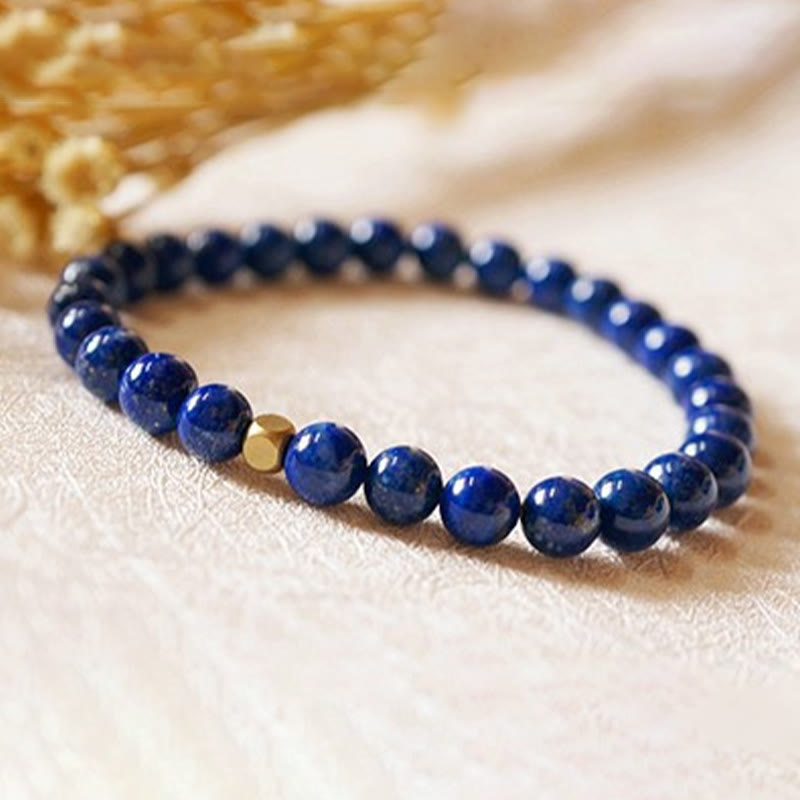 Bracelet Lapis Lazuli 4 mm en Lazurite Naturelle