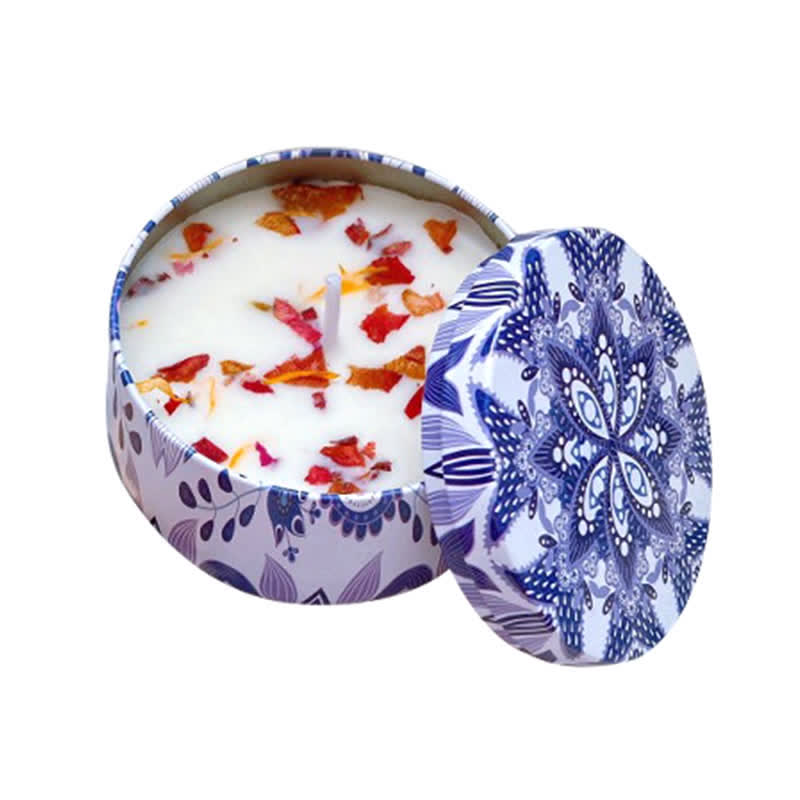 Bougie Spirituelle en Cire de Soja pour Méditation et Rituels