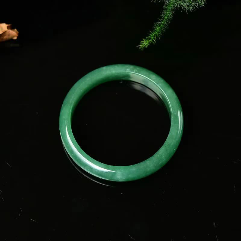 Bracelet Jonc en Jadéite Naturelle | Harmonie & Élégance Intemporelle