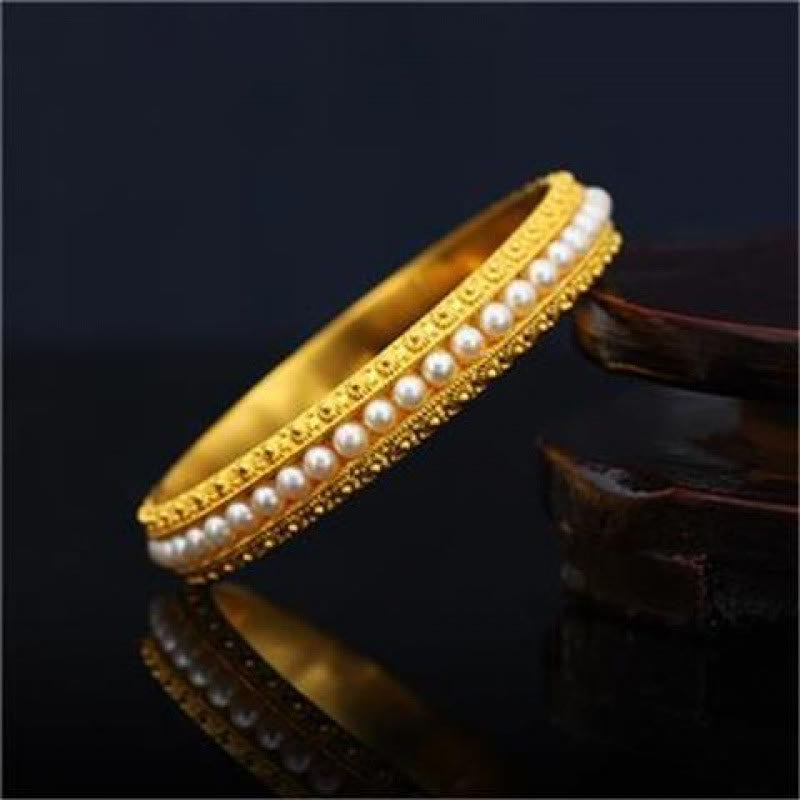 Bracelet Manchette Cuivre & Perles – Équilibre & Douceur