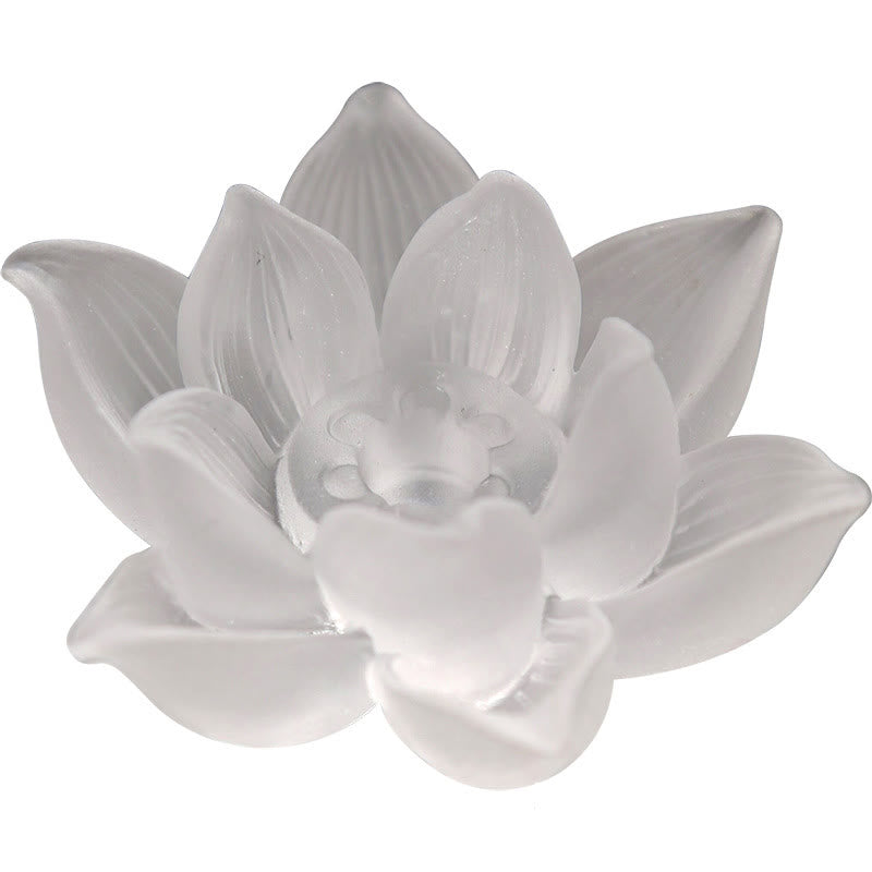 Porte-Encens Lotus Blanc en Cristal Liuli – Méditation & Sérénité