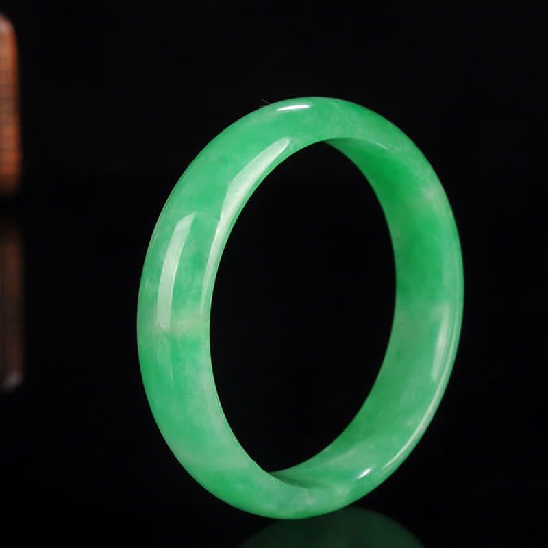 Bracelet Jonc en Jadéite Naturelle | Harmonie & Élégance Intemporelle