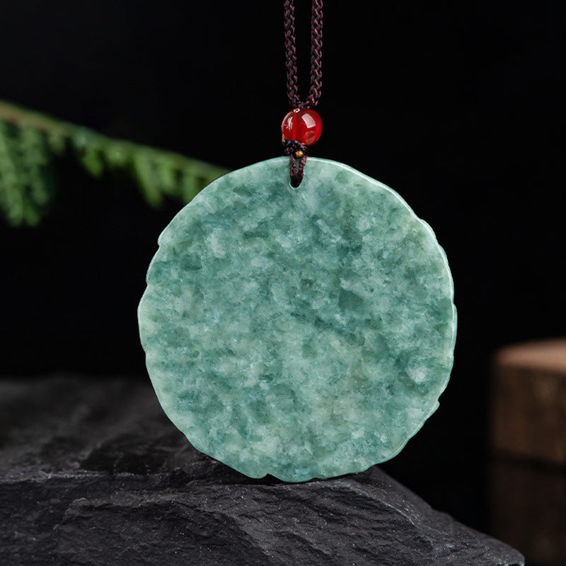 Collier Dragon Yin Yang en Jade Naturel