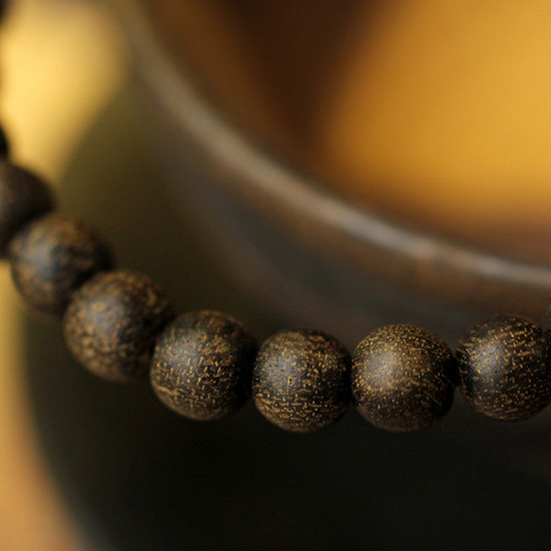Bracelet Force & Calme en Jade Naturel et Bois d’Agar | Équilibre & Sérénité