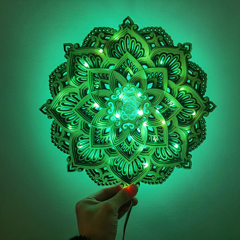 Veilleuse de Nuit Mandala – Lumière Douce & Ambiance Spirituelle
