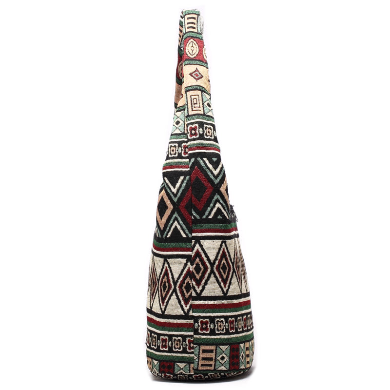 Sac à bandoulière en tissu tissé – Polyester – 30 cm